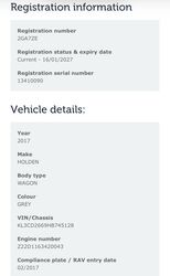HOLDEN CG SERIES 2 CAPTIVA 7 LTZ DIESEL AWD   2017